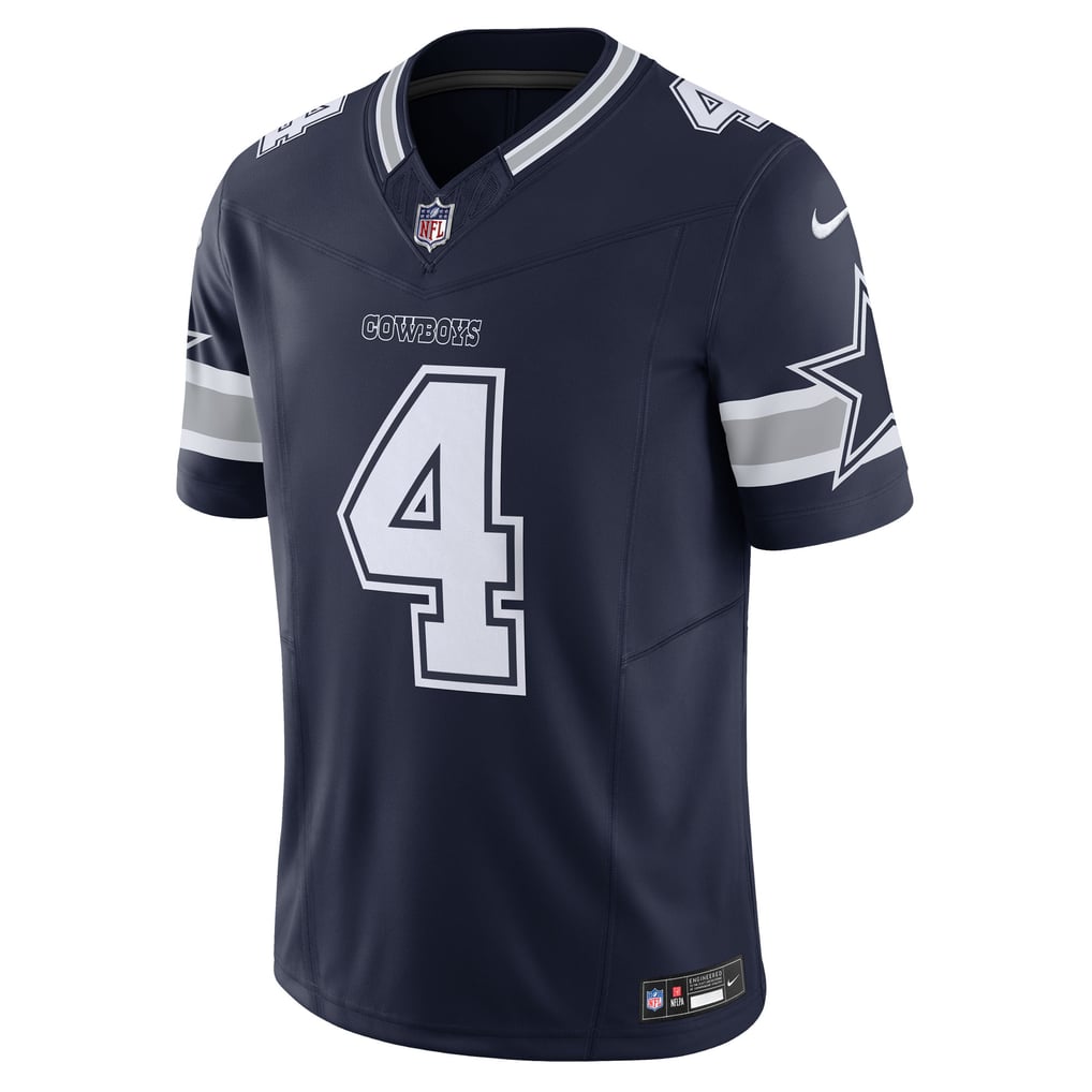Men's Dallas Cowboys Dak Prescott Nike Navy Vapor F.U.S.E. Limited Jersey - Image 3