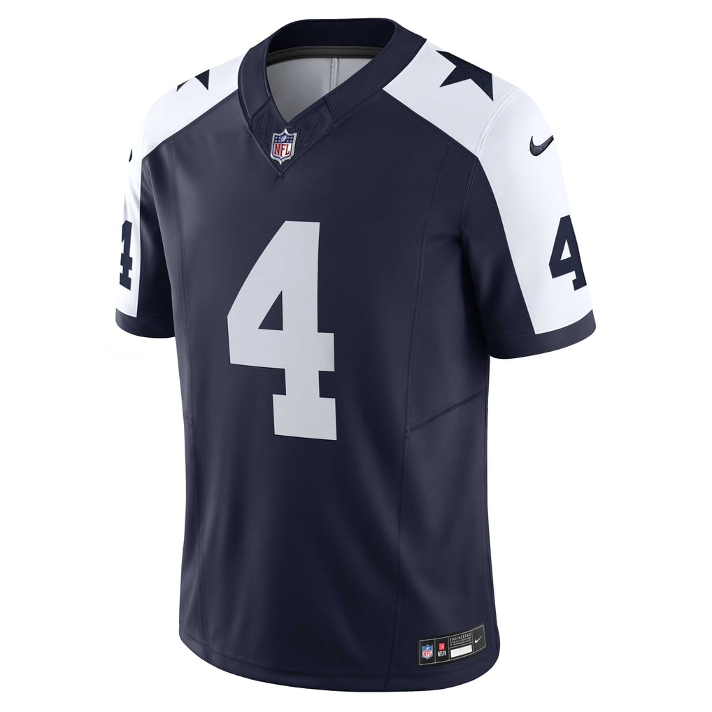 Men's Dallas Cowboys Dak Prescott Nike Navy Vapor F.U.S.E. Limited Jersey - Image 3