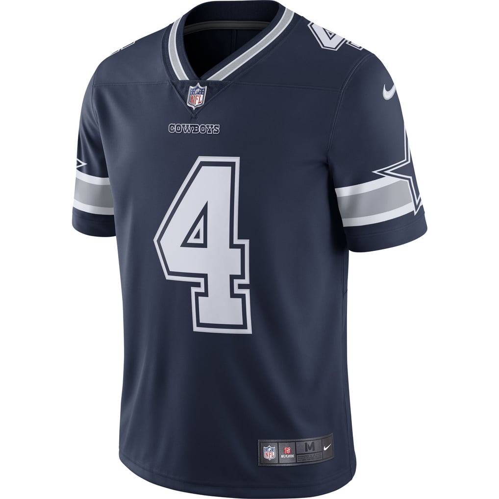 Men's Dallas Cowboys Dak Prescott Nike Navy Vapor Limited Player Jersey - Image 3