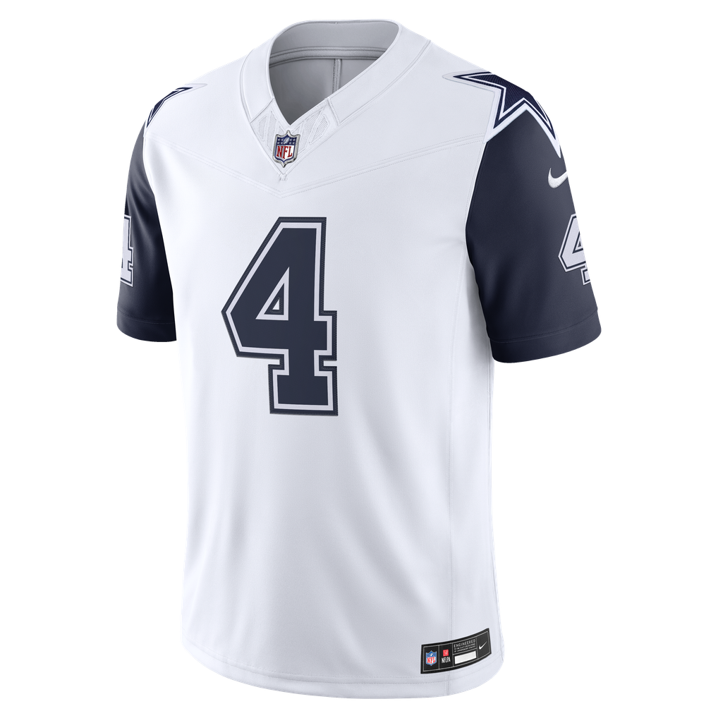 Men's Dallas Cowboys Dak Prescott Nike White Alternate Vapor F.U.S.E. Stitched Limited Jersey - Image 3