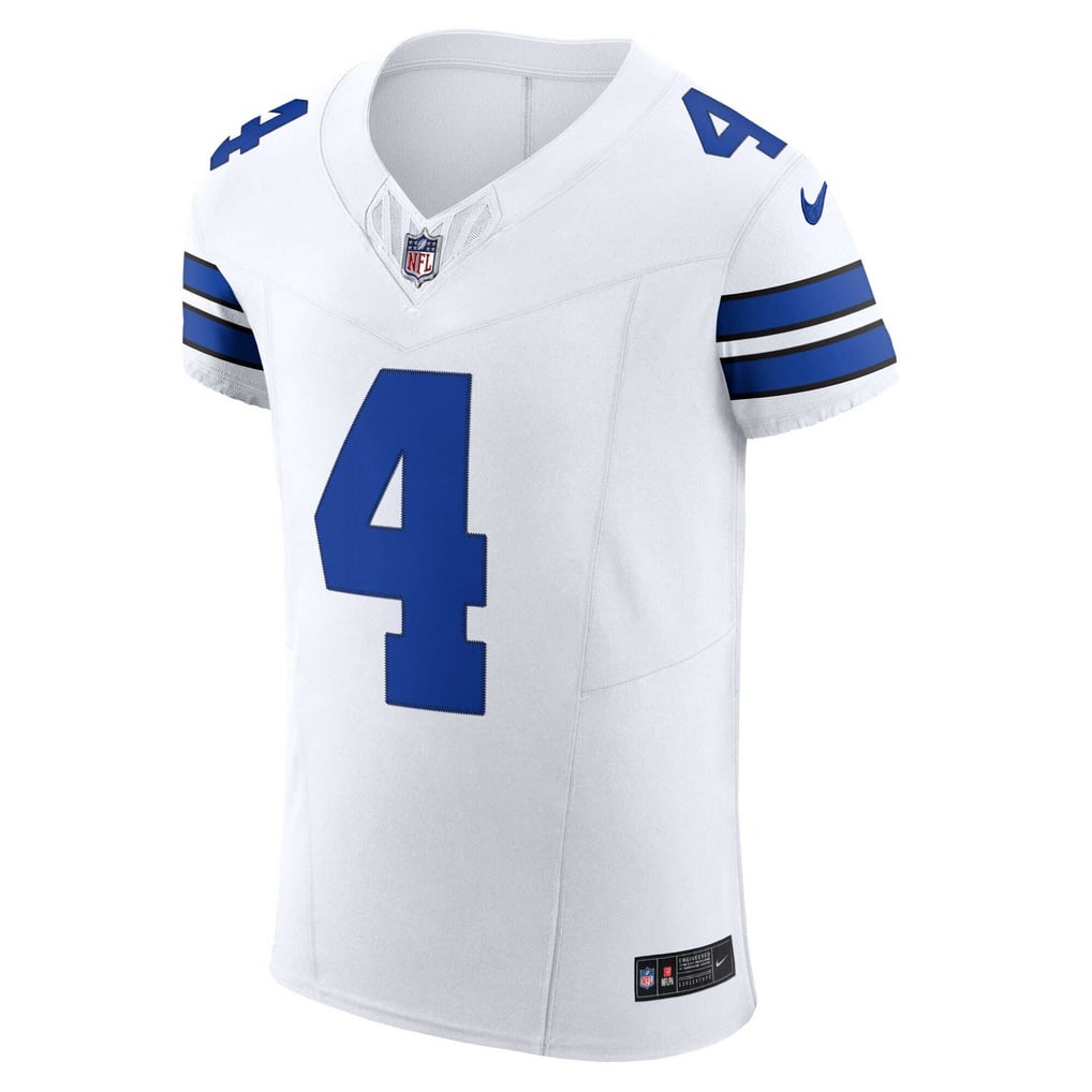 Men's Dallas Cowboys Dak Prescott Nike White Vapor F.U.S.E. Elite Jersey - Image 7