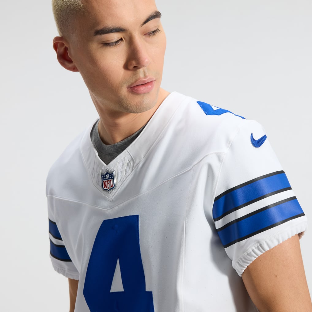Men's Dallas Cowboys Dak Prescott Nike White Vapor F.U.S.E. Elite Jersey - Image 9