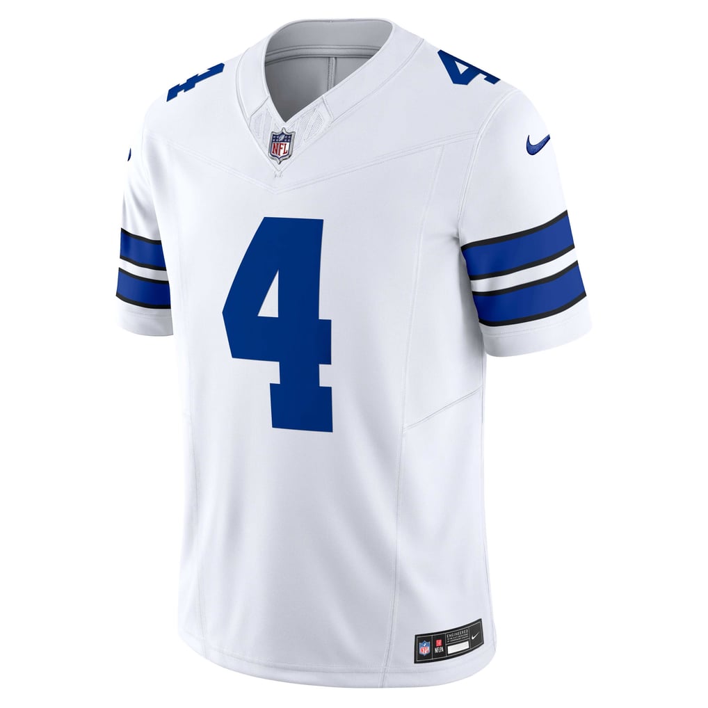 Men's Dallas Cowboys Dak Prescott Nike White Vapor F.U.S.E. Limited Jersey - Image 3