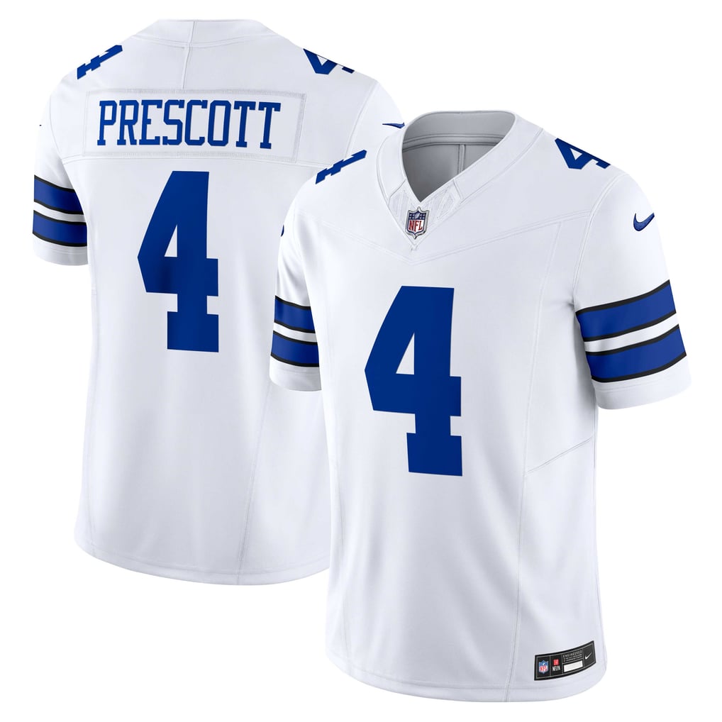 Men's Dallas Cowboys Dak Prescott Nike White Vapor F.U.S.E. Limited Jersey - Image 1