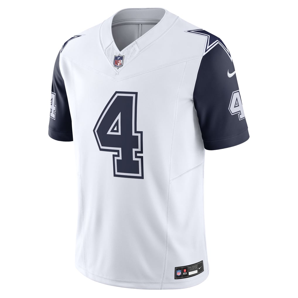 Men's Dallas Cowboys Dak Prescott Nike White Vapor F.U.S.E. Limited Jersey - Image 3