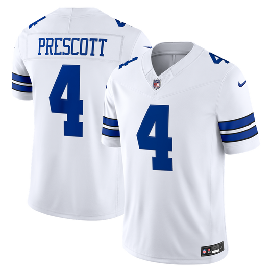 Men's Dallas Cowboys Dak Prescott Nike White Vapor F.U.S.E. Stitched Limited Jersey - Image 1
