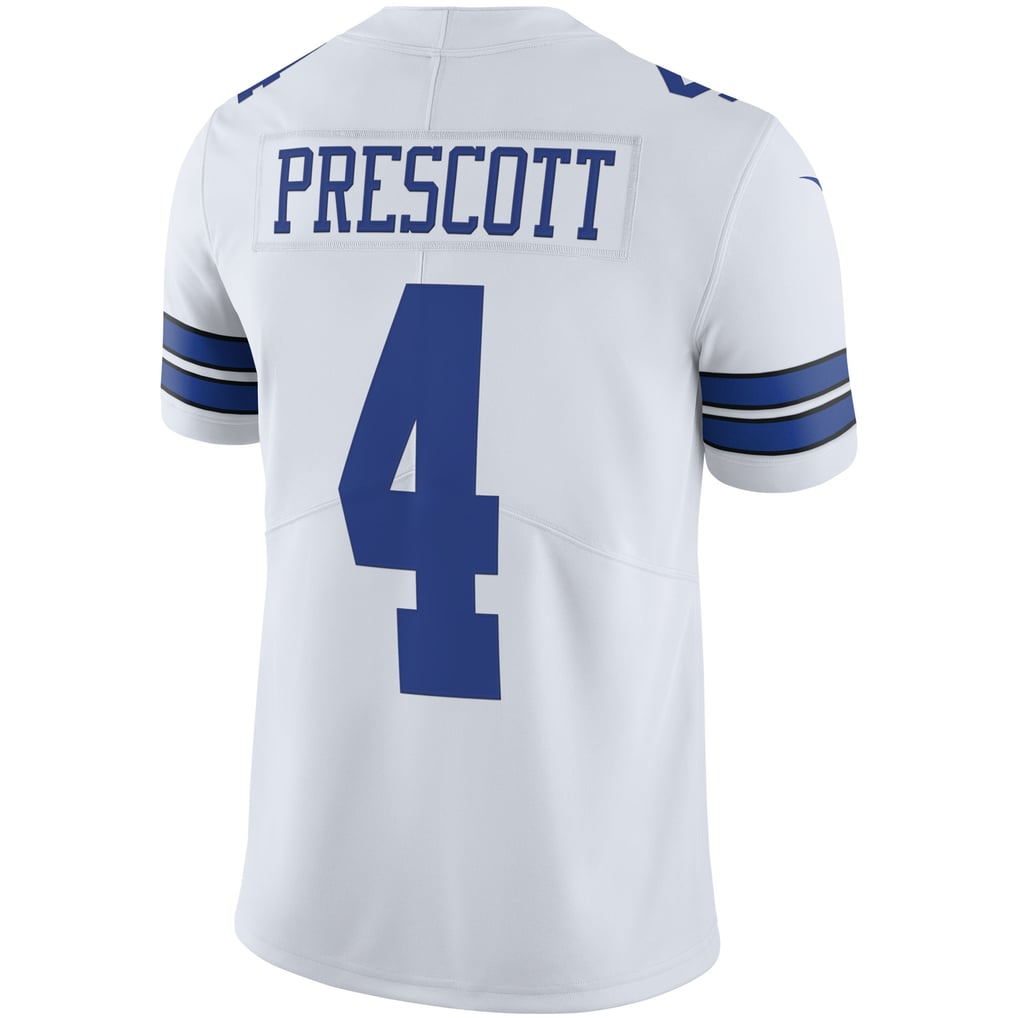Men's Dallas Cowboys Dak Prescott Nike White Vapor Limited Player Jersey - Image 4