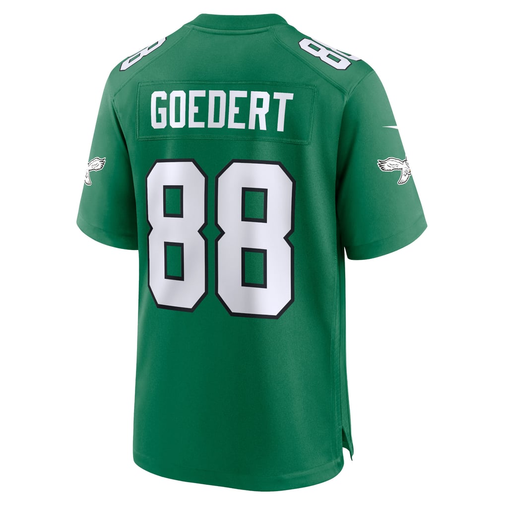 Men's Philadelphia Eagles Dallas Goedert Nike Kelly Green Alternate Game Player Jersey - Image 4