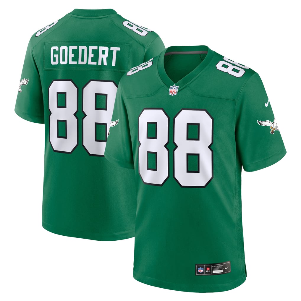 Men's Philadelphia Eagles Dallas Goedert Nike Kelly Green Alternate Game Player Jersey - Image 1