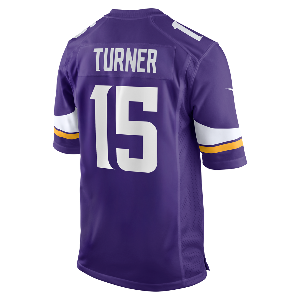 Men's Minnesota Vikings Dallas Turner Nike  Purple  Game Jersey - Image 4