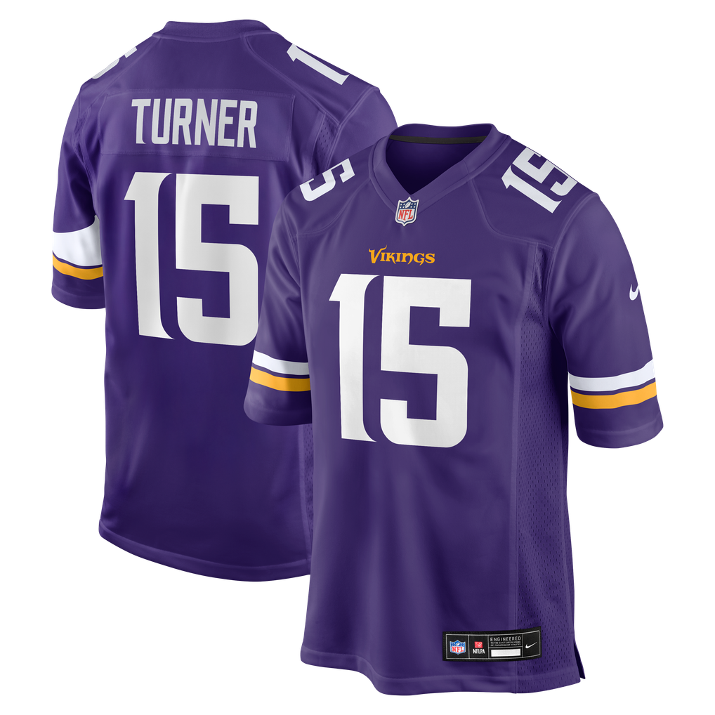 Men's Minnesota Vikings Dallas Turner Nike Purple  Player Game Jersey - Image 1
