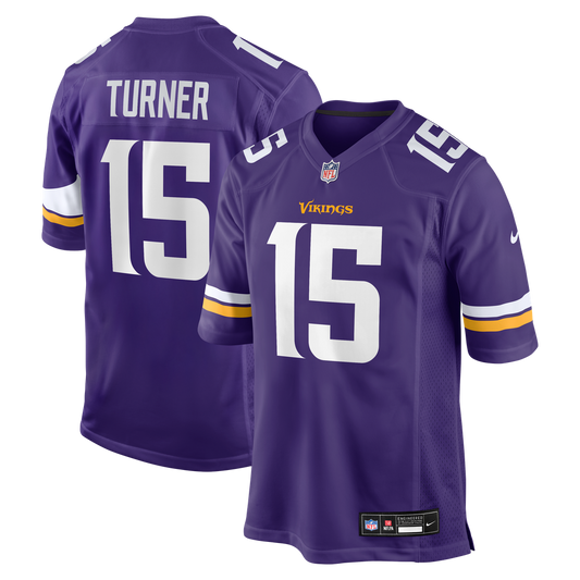 Men's Minnesota Vikings Dallas Turner Nike Purple  Player Game Jersey - Image 1