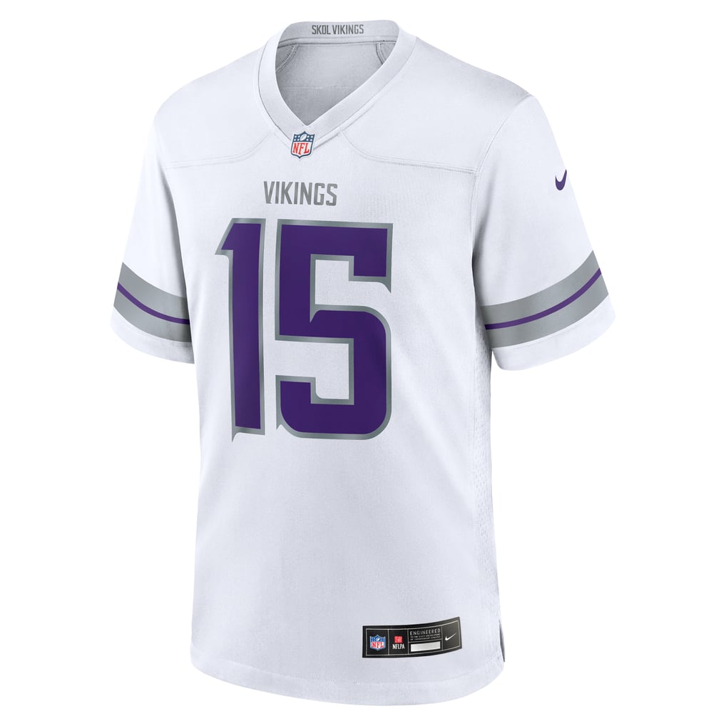Men's Minnesota Vikings Dallas Turner Nike White Alternate Game Jersey - Image 3