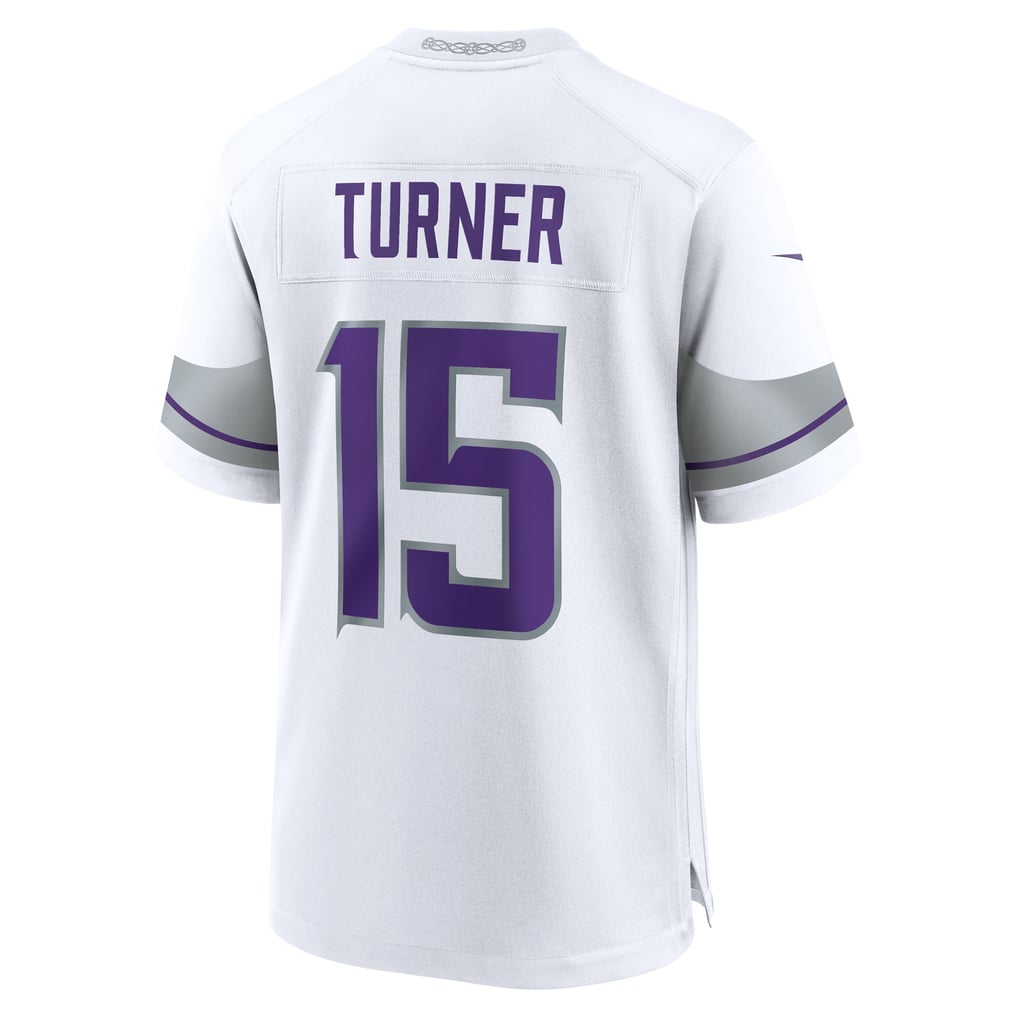 Men's Minnesota Vikings Dallas Turner Nike White Alternate Game Jersey - Image 4