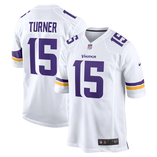 Men's Minnesota Vikings Dallas Turner Nike  White Game Jersey - Image 1