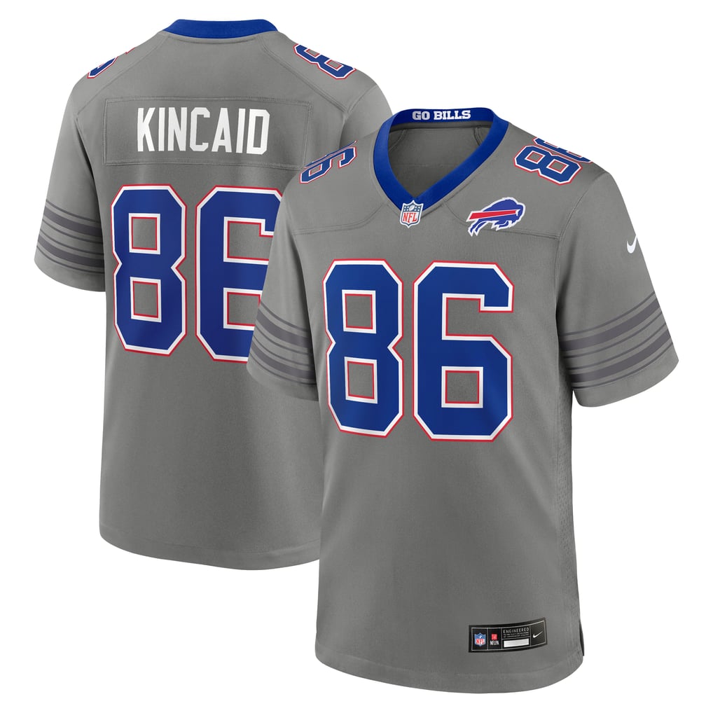 Men's Buffalo Bills Dalton Kincaid Nike Gray Nickel City Game Jersey - Image 2