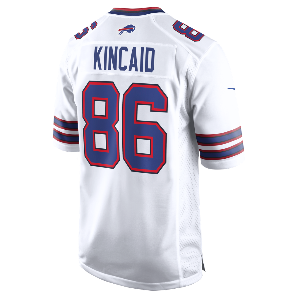 Men's Buffalo Bills Dalton Kincaid Nike White  Game Jersey - Image 4