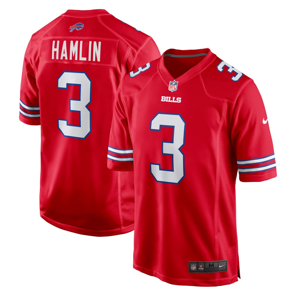 Men's Buffalo Bills Damar Hamlin Nike Red Alternate Game Jersey - Image 1
