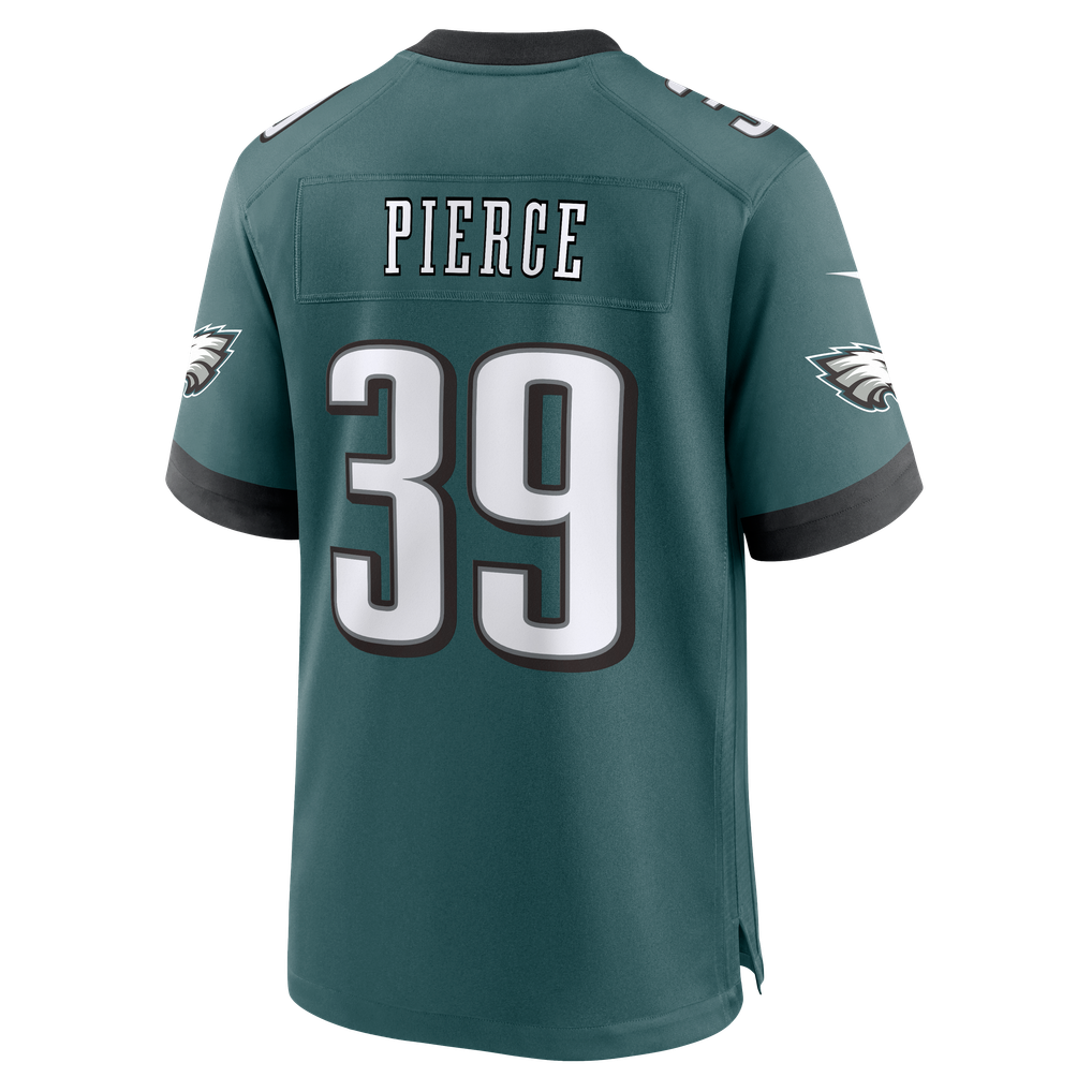 Men's Philadelphia Eagles Dameon Pierce Nike Midnight Green Team Game Jersey - Image 4