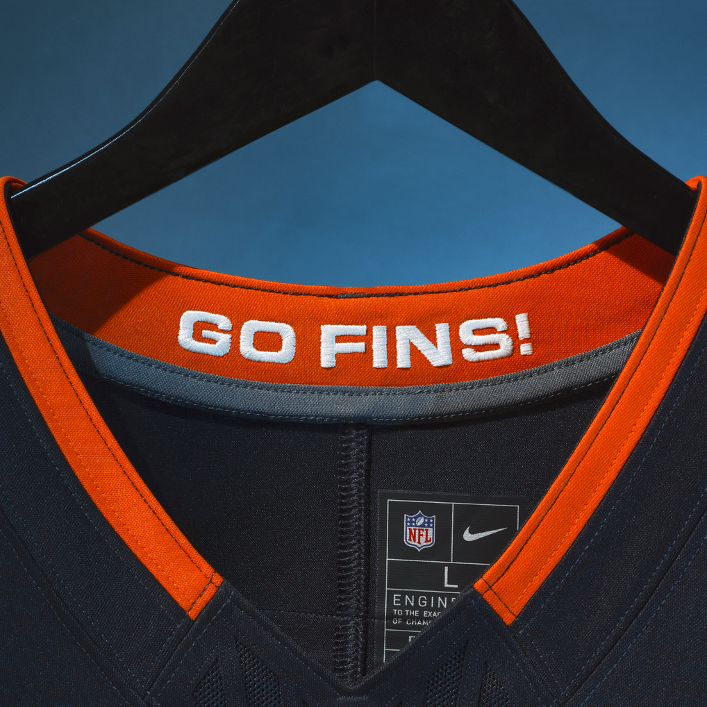 Men's Miami Dolphins Dan Marino Nike Navy Rivalries Collection Stitched Limited Jersey - Image 5