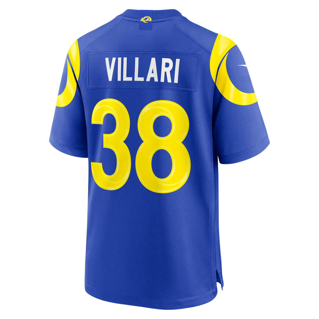 Men's Los Angeles Rams Dan Villari Nike Royal Game Jersey - Image 4