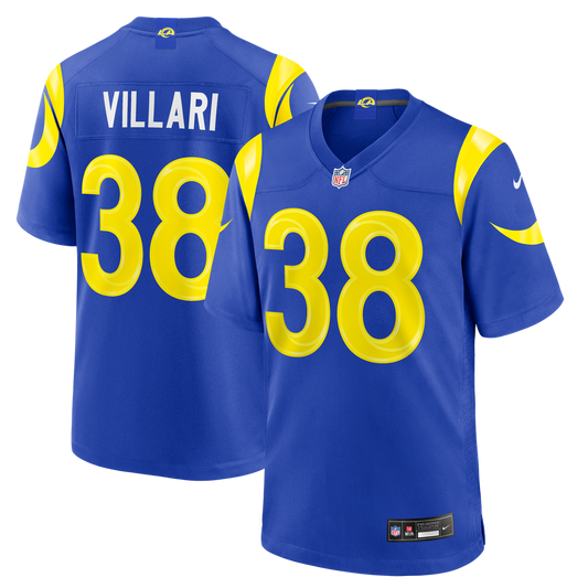 Men's Los Angeles Rams Dan Villari Nike Royal Game Jersey - Image 1