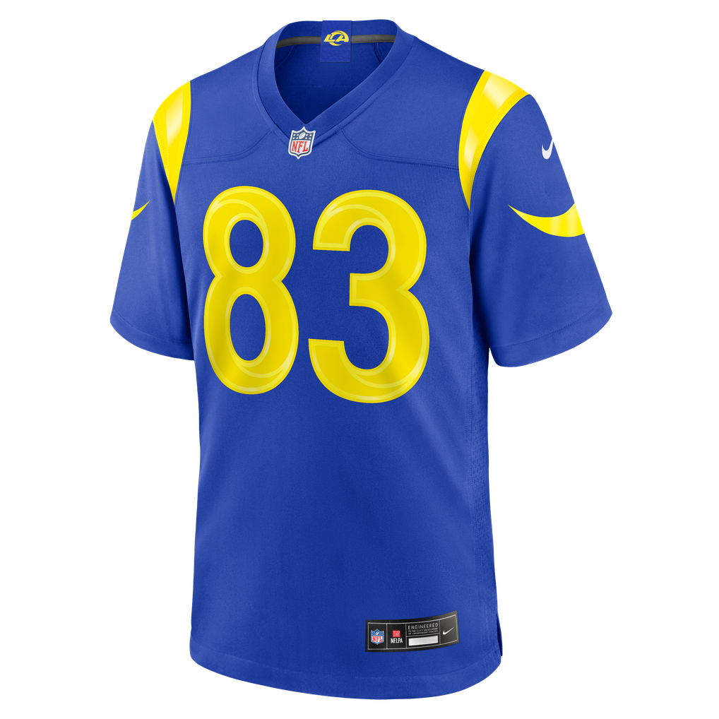 Men's Los Angeles Rams Dan Villari Nike Royal Team Game Jersey - Image 3