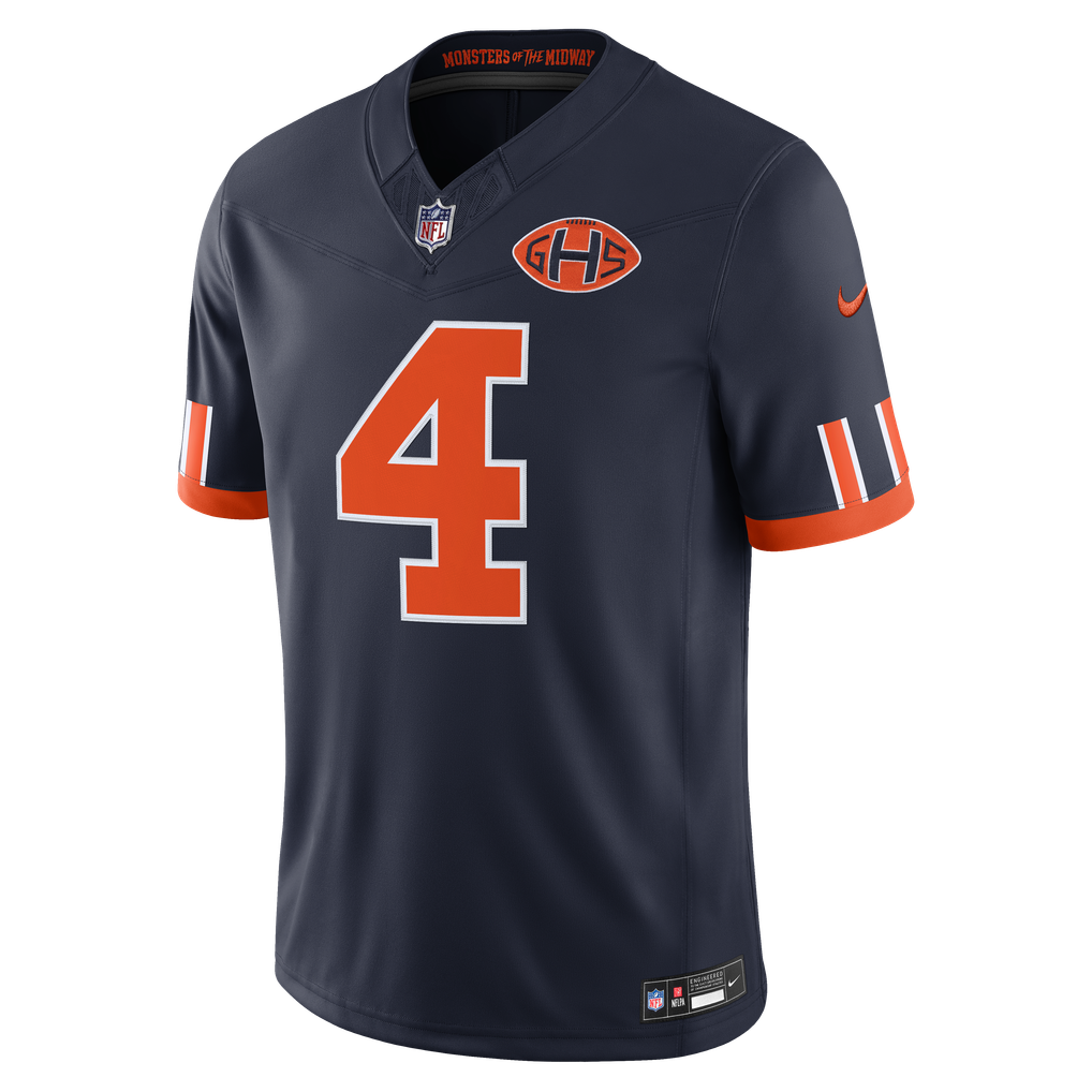 Men's Chicago Bears D'Andre Swift Nike Navy 2026 Rivalries Collection Game Jersey - Image 5