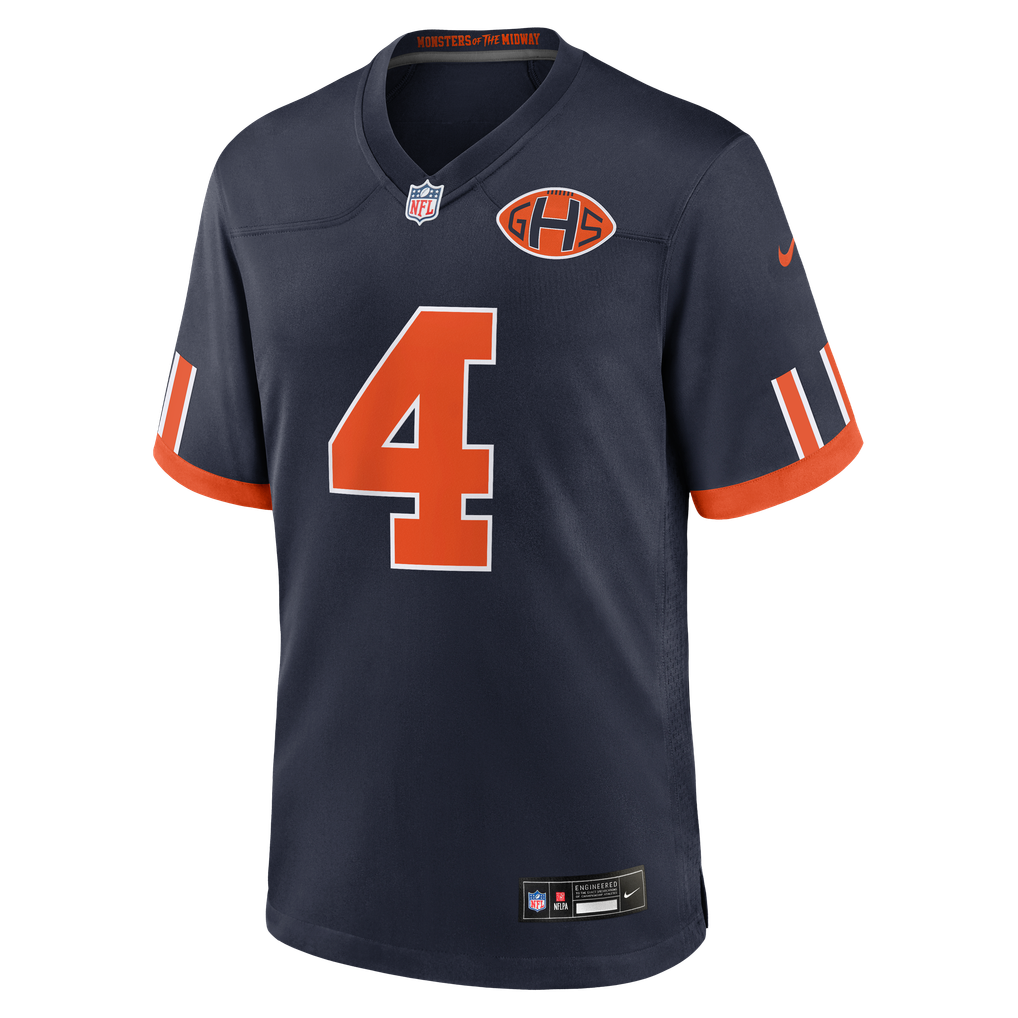 Men's Chicago Bears D'Andre Swift Nike Navy 2026 Rivalries Collection Game Jersey - Image 3