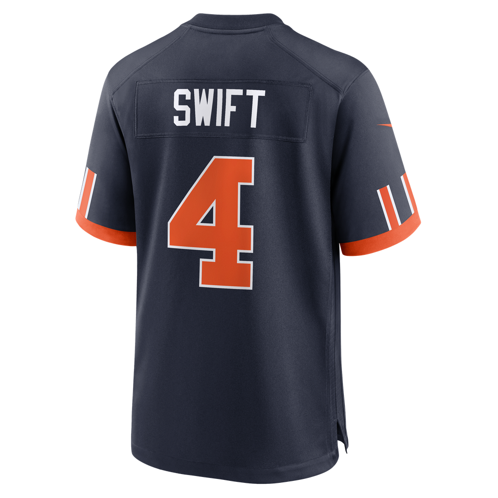 Men's Chicago Bears D'Andre Swift Nike Navy 2026 Rivalries Collection Game Jersey - Image 4