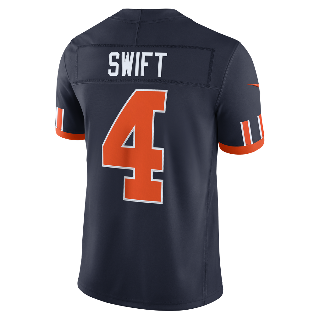 Men's Chicago Bears D'Andre Swift Nike Navy 2026 Rivalries Collection Stitched Limited Jersey - Image 4