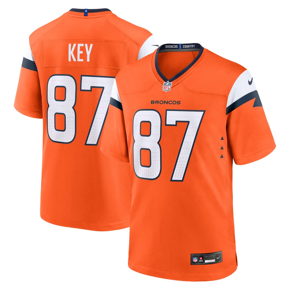 Men's Denver Broncos Dane Key Nike Orange Team Game Jersey - Image 2