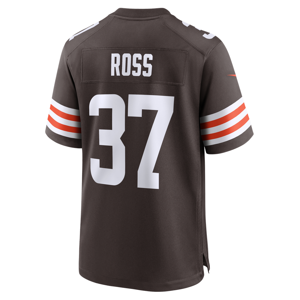 Men's Cleveland Browns D'Angelo Ross Nike Brown Team Game Jersey - Image 6