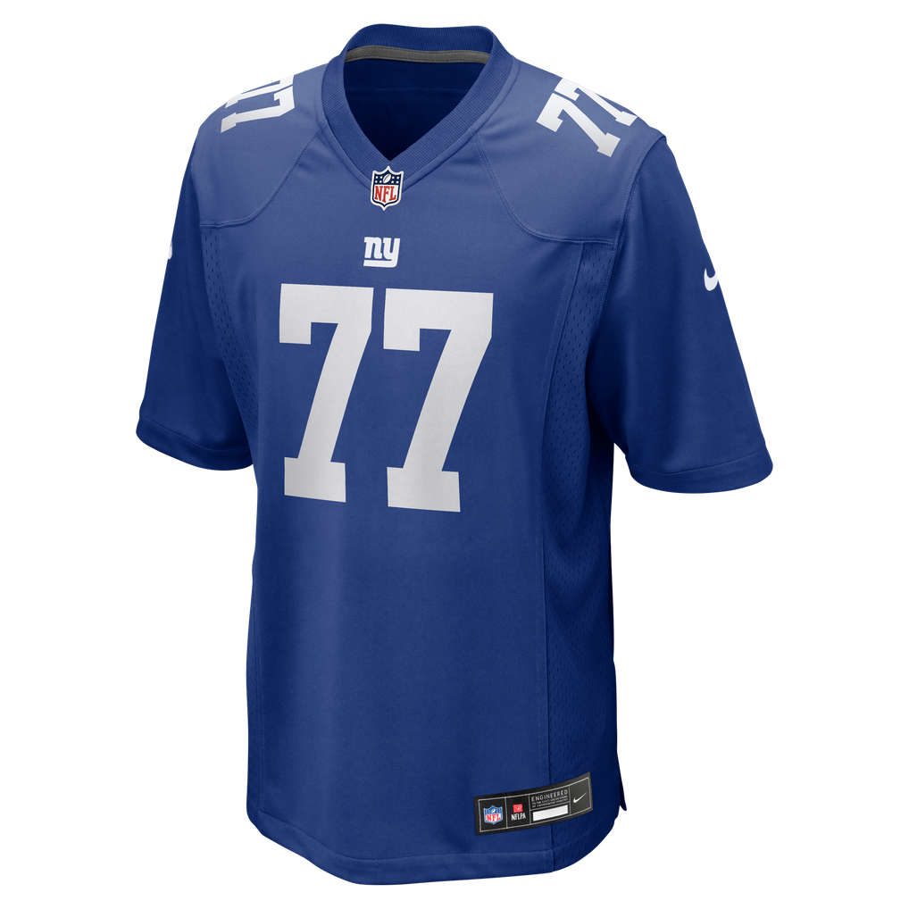 Men's New York Giants Daniel Faalele Nike Royal Team Game Jersey - Image 5
