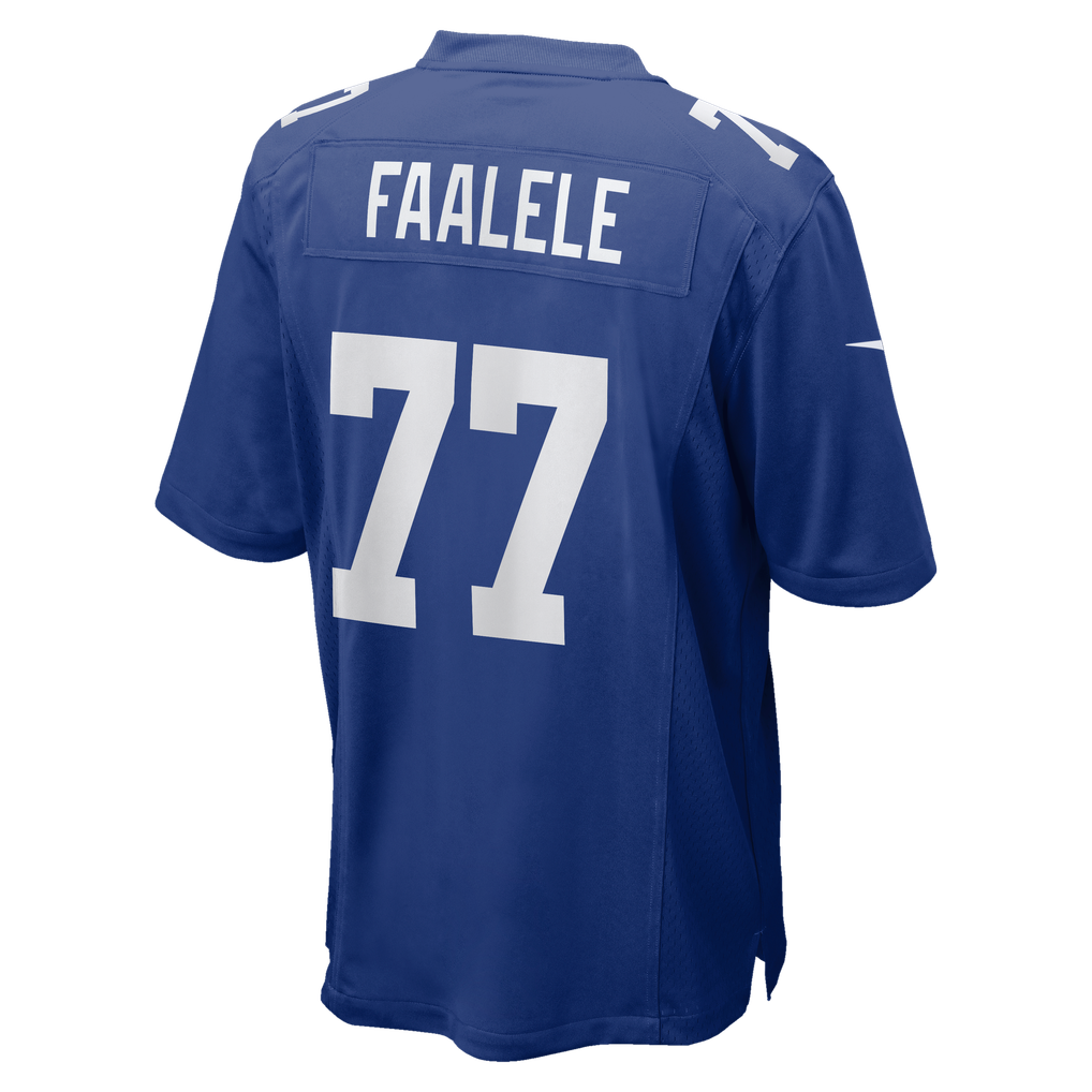 Men's New York Giants Daniel Faalele Nike Royal Team Game Jersey - Image 6