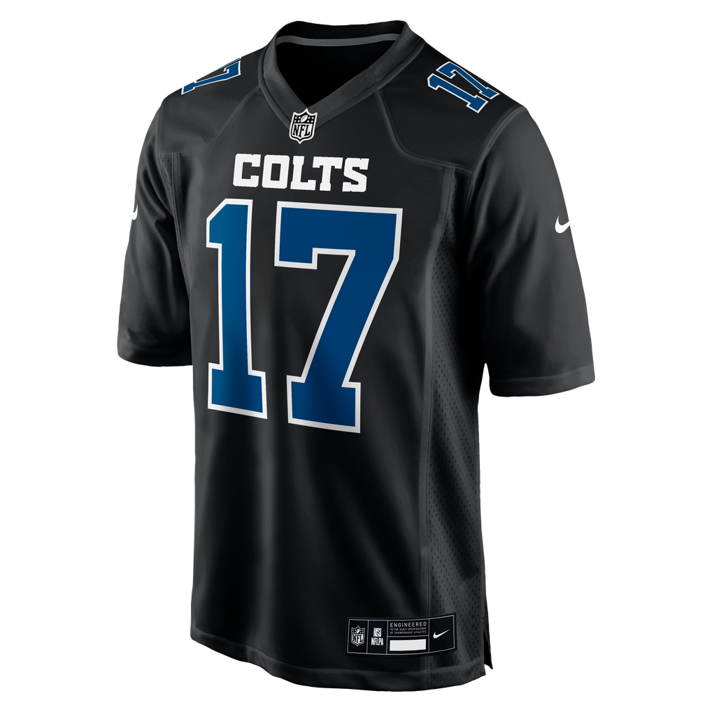 Men's Indianapolis Colts Daniel Jones Nike Carbon Black Fashion Game Jersey - Image 3