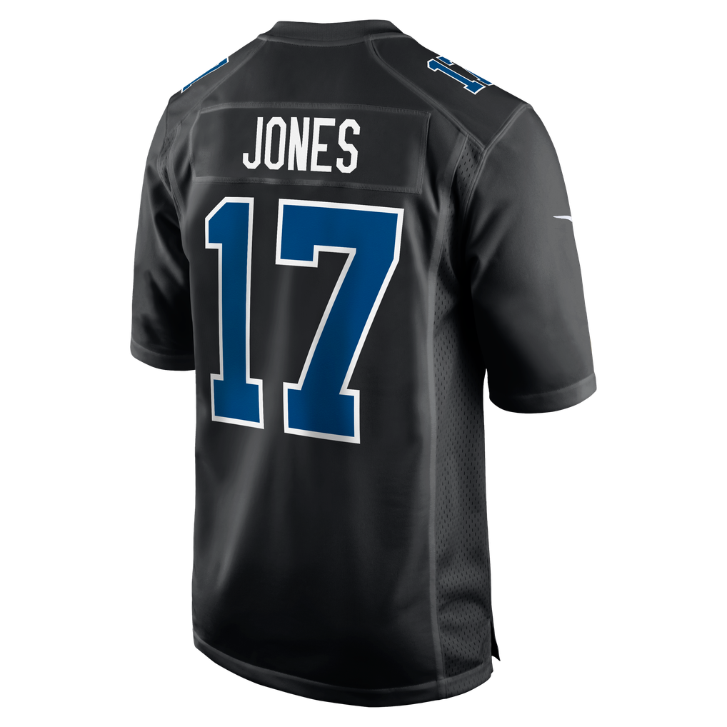 Men's Indianapolis Colts Daniel Jones Nike Carbon Black Fashion Game Jersey - Image 4