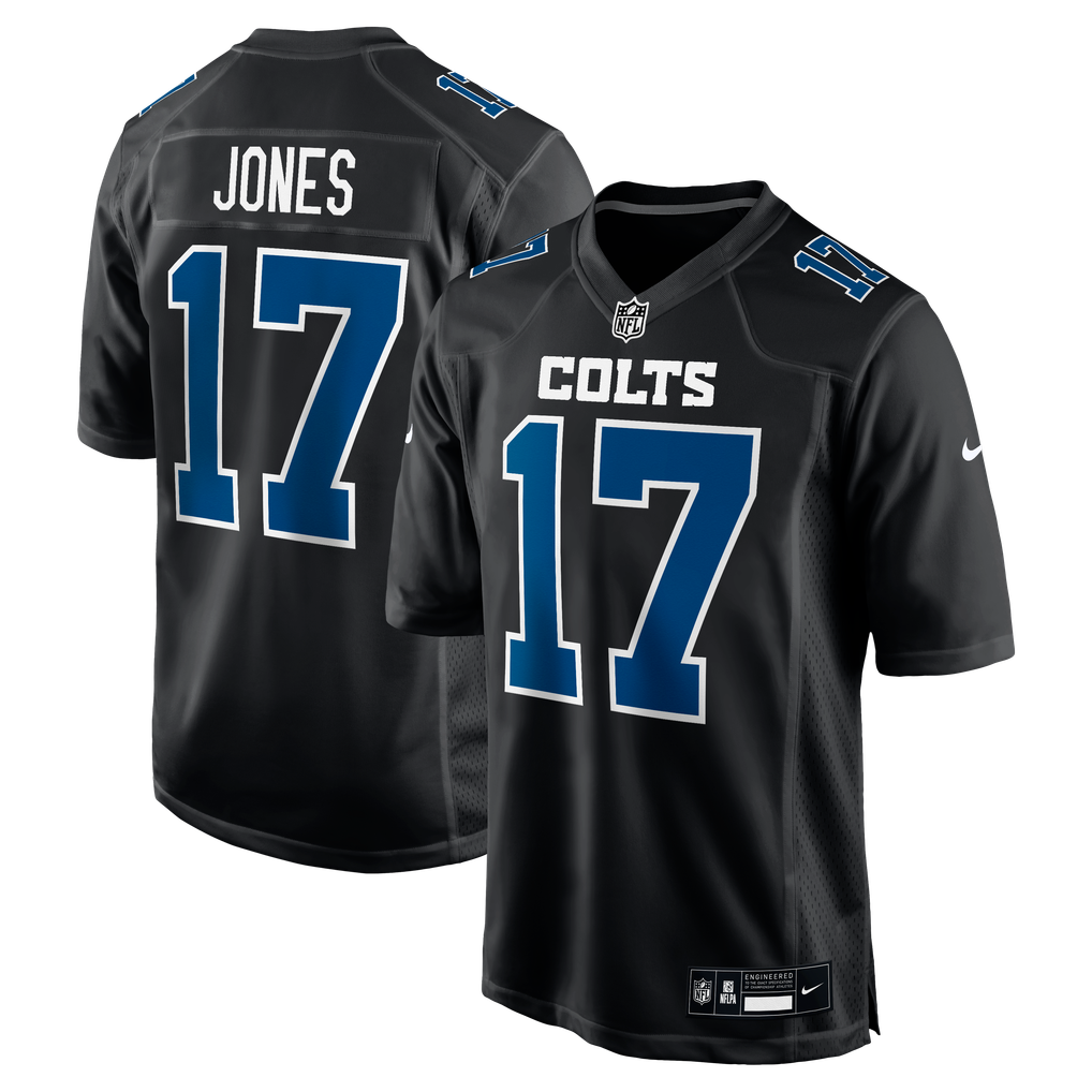 Men's Indianapolis Colts Daniel Jones Nike Carbon Black Fashion Game Jersey - Image 1