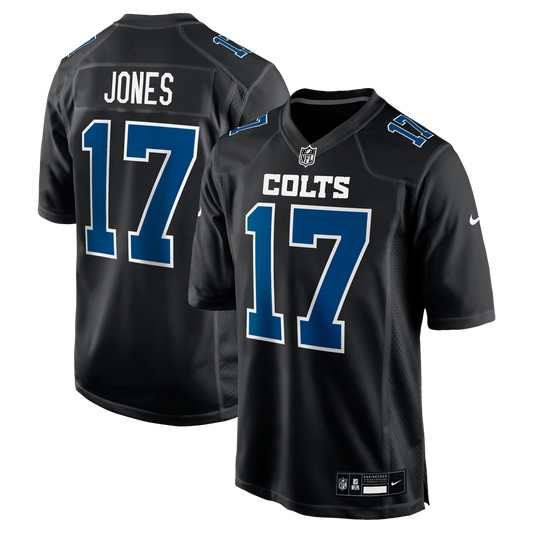 Men's Indianapolis Colts Daniel Jones Nike Carbon Black Fashion Game Jersey - Image 1