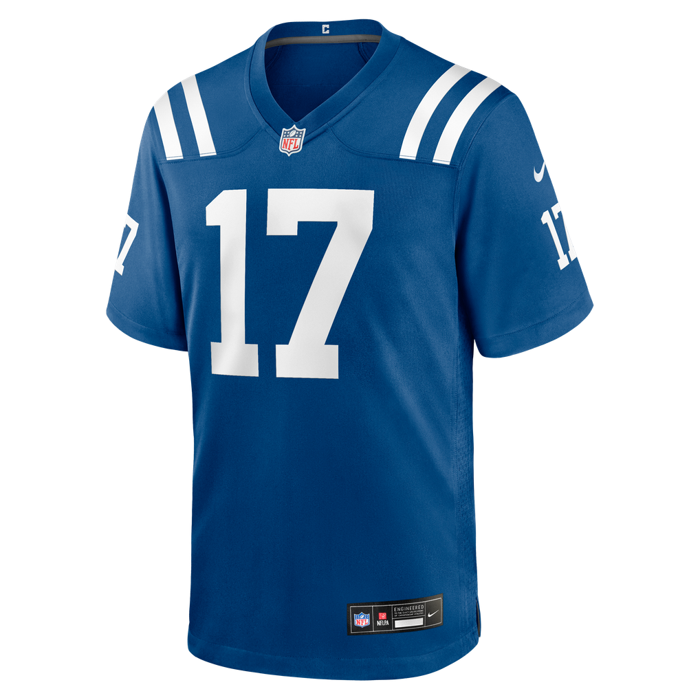 Men's Indianapolis Colts Daniel Jones Nike  Royal Team Game Jersey - Image 3