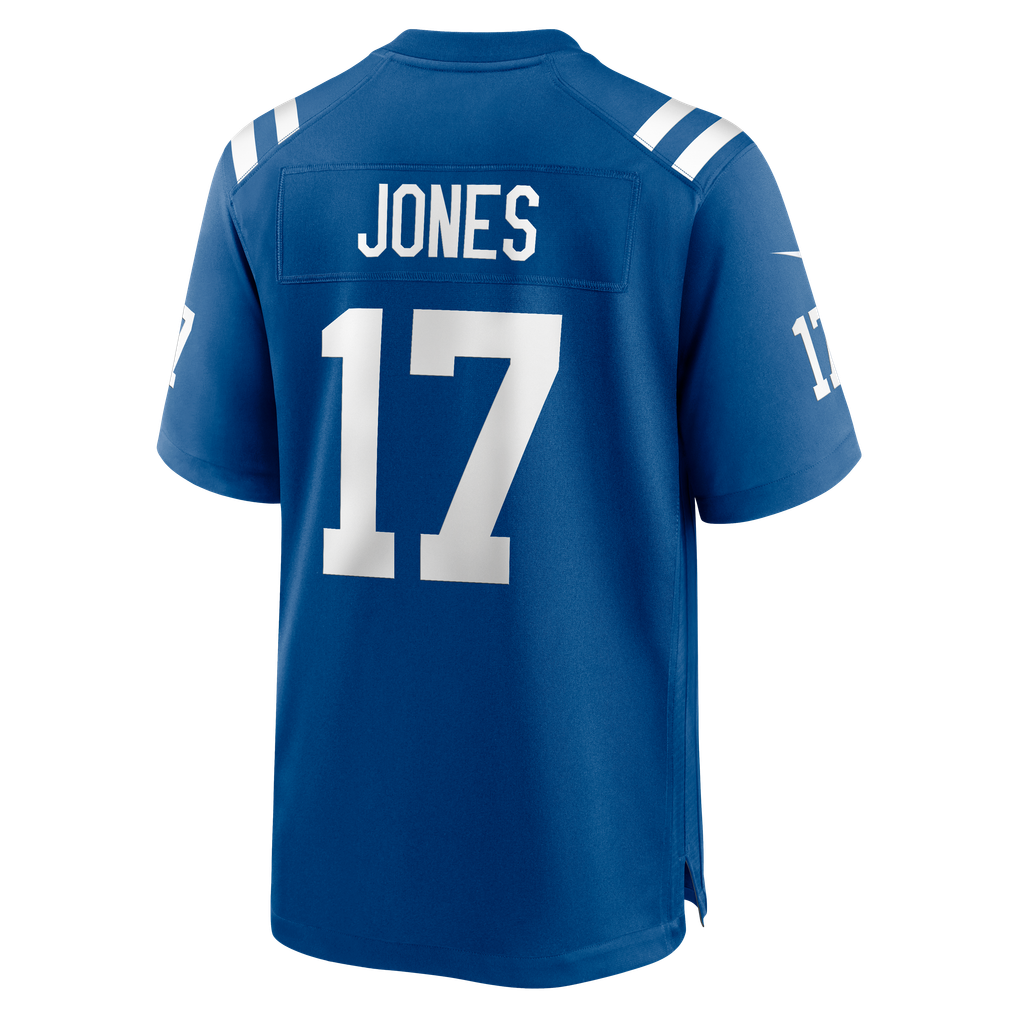 Men's Indianapolis Colts Daniel Jones Nike  Royal Team Game Jersey - Image 4