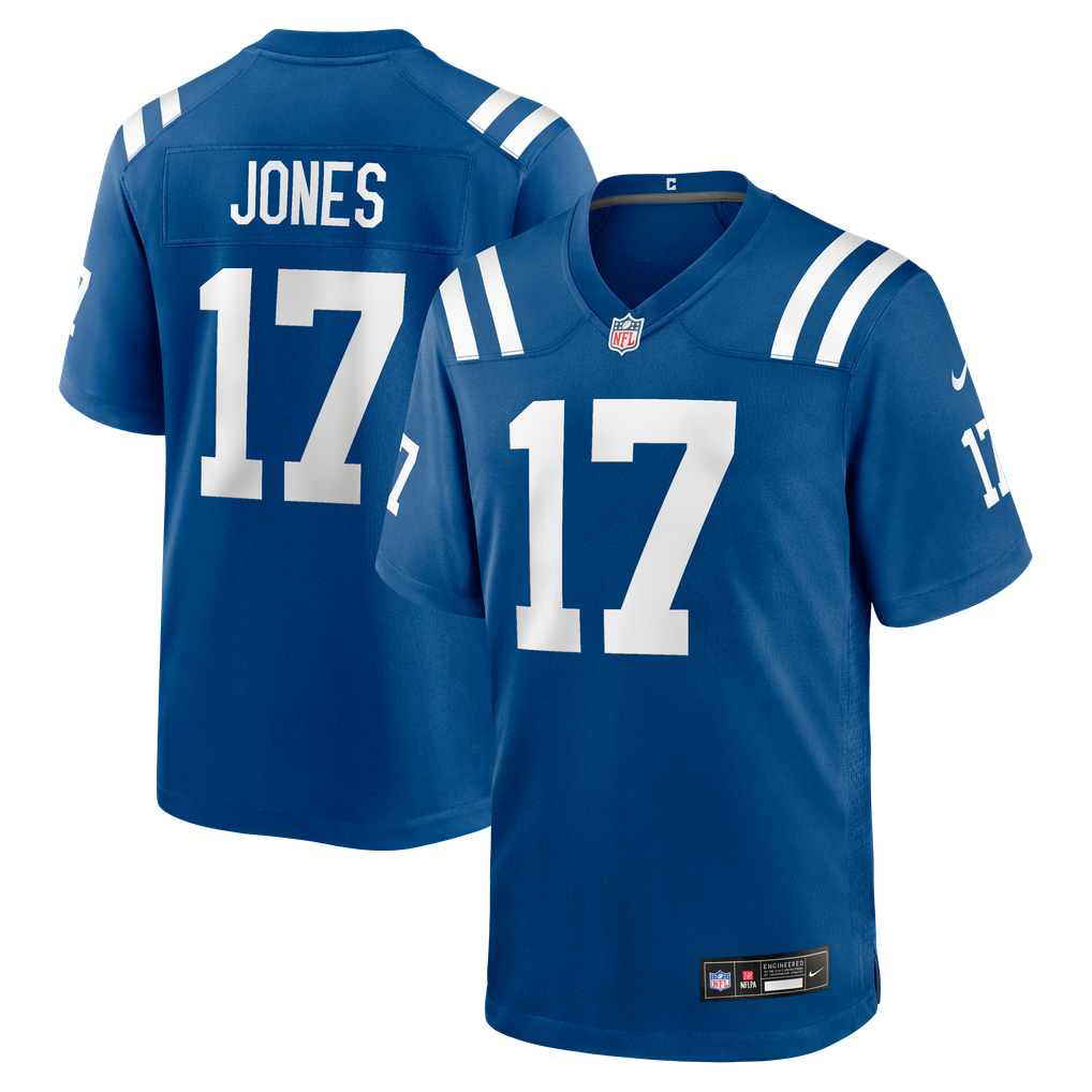 Men's Indianapolis Colts Daniel Jones Nike  Royal Team Game Jersey - Image 1
