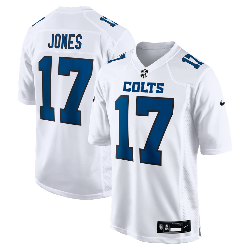 Men's Indianapolis Colts Daniel Jones Nike Tundra White Fashion Game Jersey - Image 1