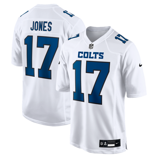 Men's Indianapolis Colts Daniel Jones Nike Tundra White Fashion Game Jersey - Image 1
