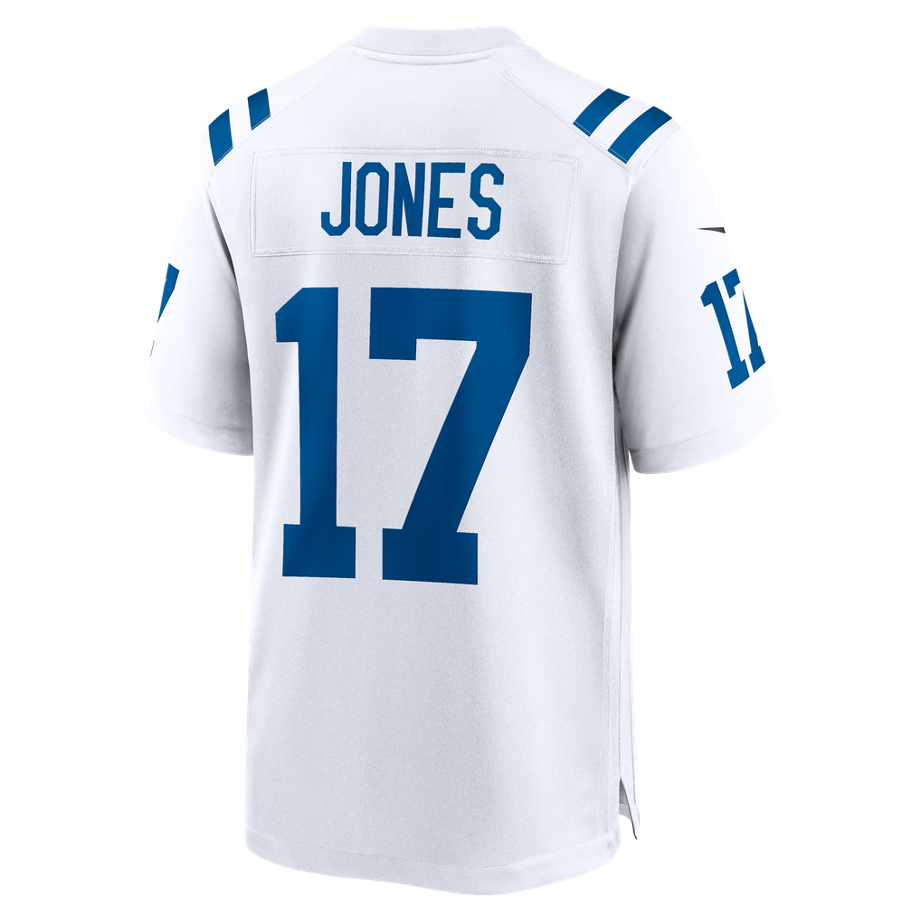 Men's Indianapolis Colts Daniel Jones Nike  White Game Jersey - Image 4