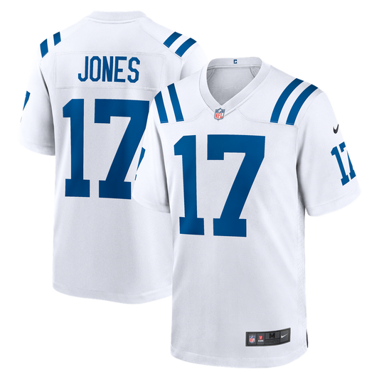 Men's Indianapolis Colts Daniel Jones Nike  White Game Jersey - Image 1
