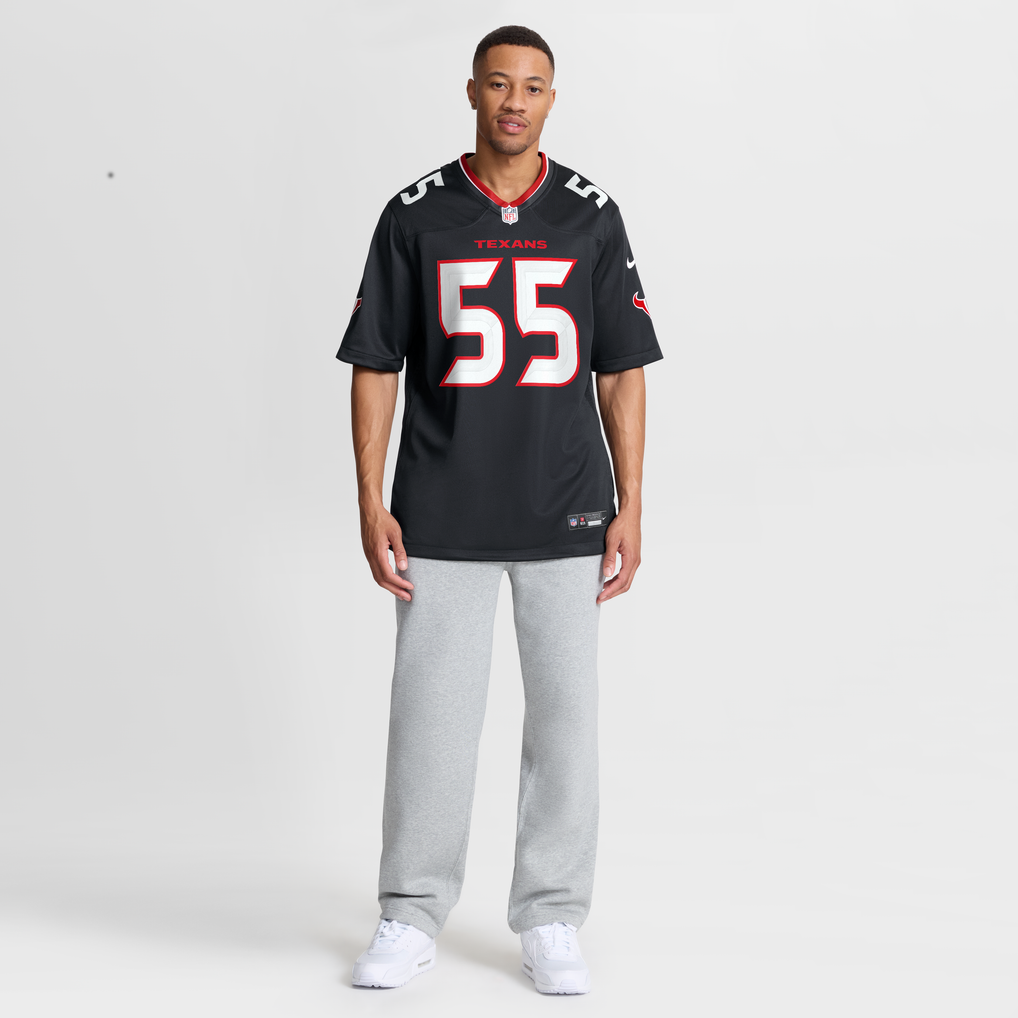 Men's Houston Texans Danielle Hunter Nike  Navy Team Game Jersey - Image 8