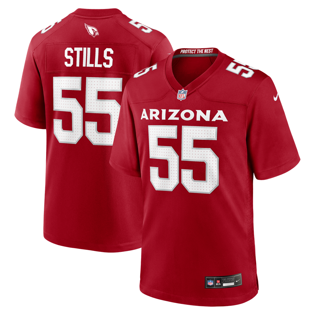 Men's Arizona Cardinals Dante Stills Nike  Cardinal Team Game Jersey - Image 2