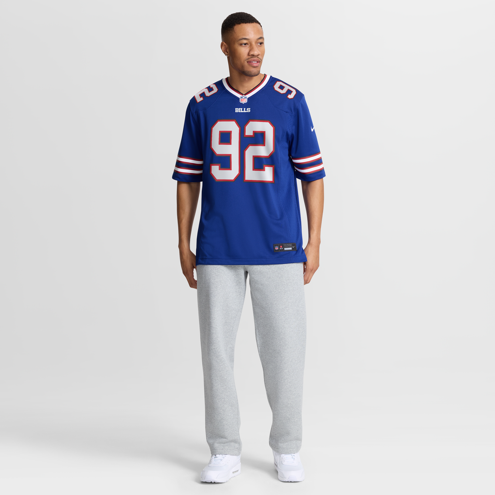 Men's Buffalo Bills DaQuan Jones Nike Royal Game Player Jersey - Image 8