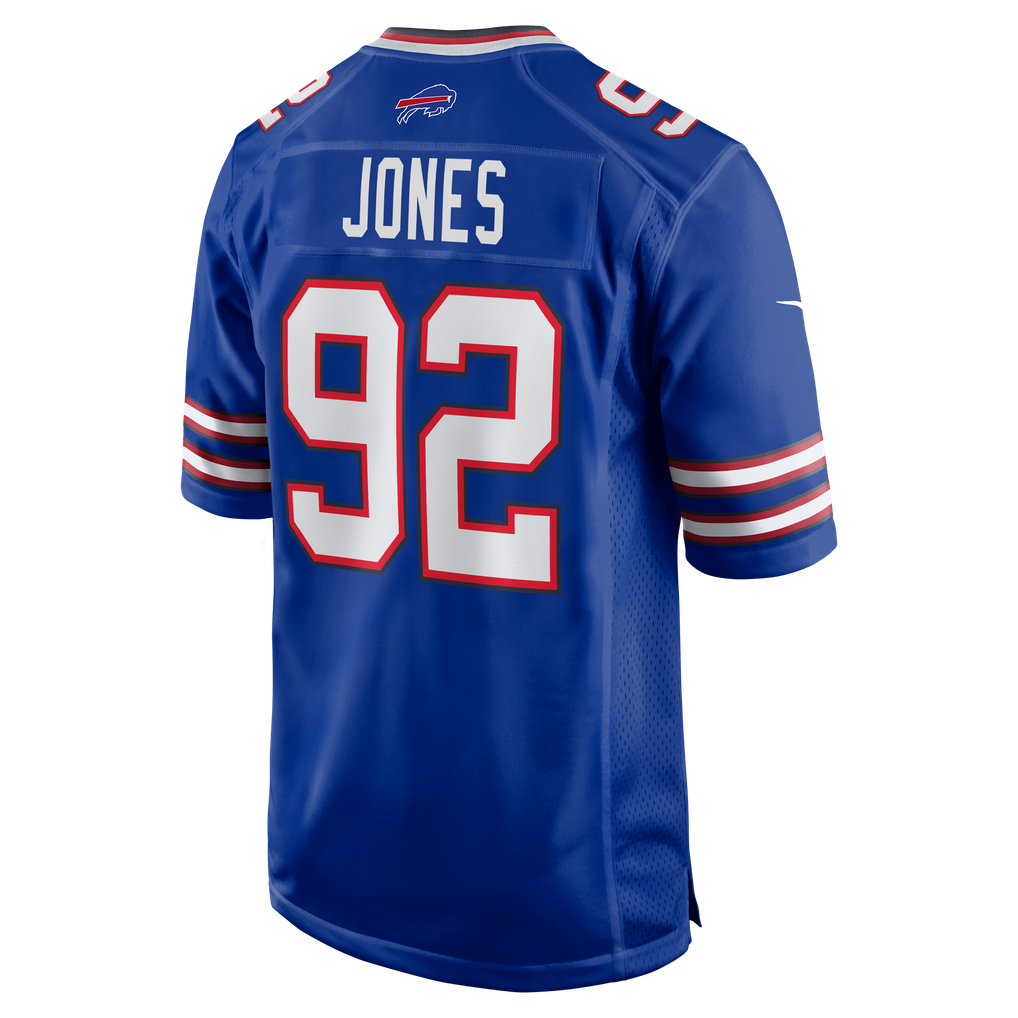 Men's Buffalo Bills DaQuan Jones Nike Royal Game Player Jersey - Image 4